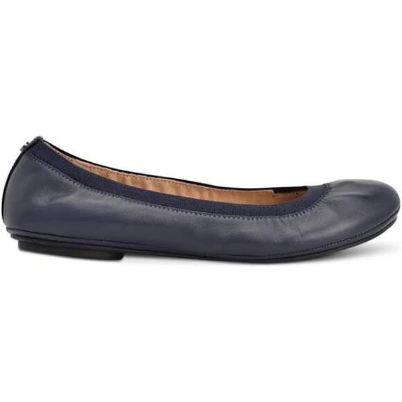 Bandalino Women's 7.5 Navy Ballet Flat Stretchy Comfort Shoe Tieks - Picture 7 of 10